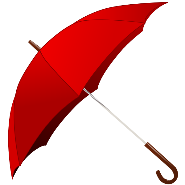SVG Open red umbrella vector image
