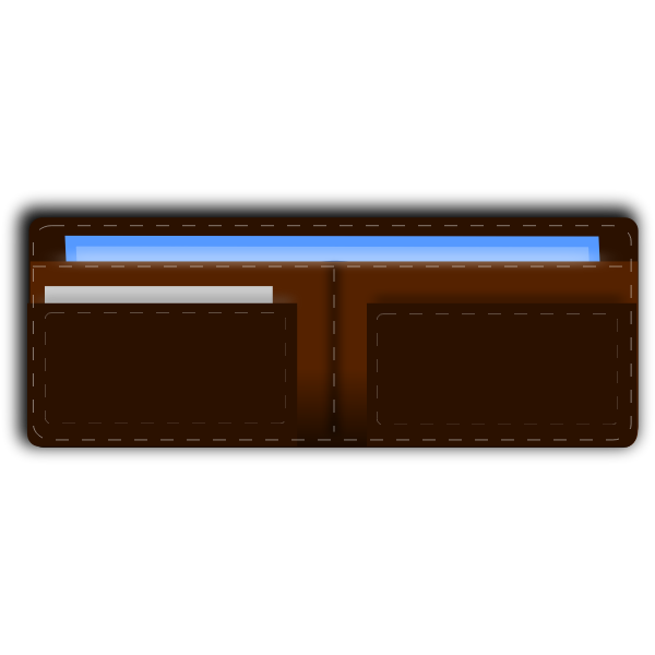 SVG Open wallet vector graphics