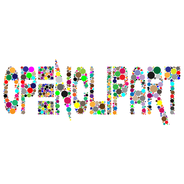 SVG OpenClipart Circles Technicolor