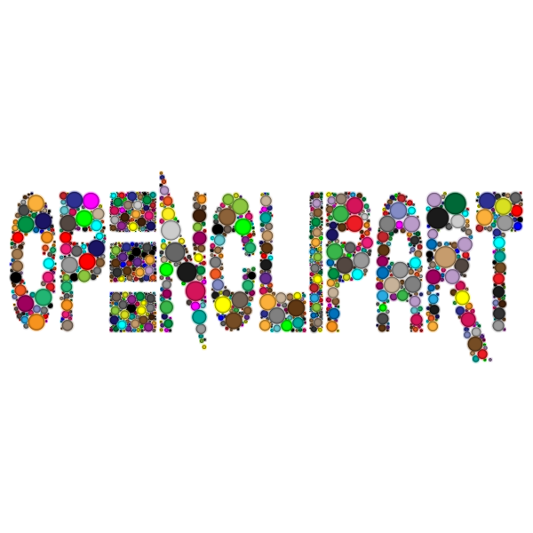 SVG OpenClipart Circles Technicolor 60s