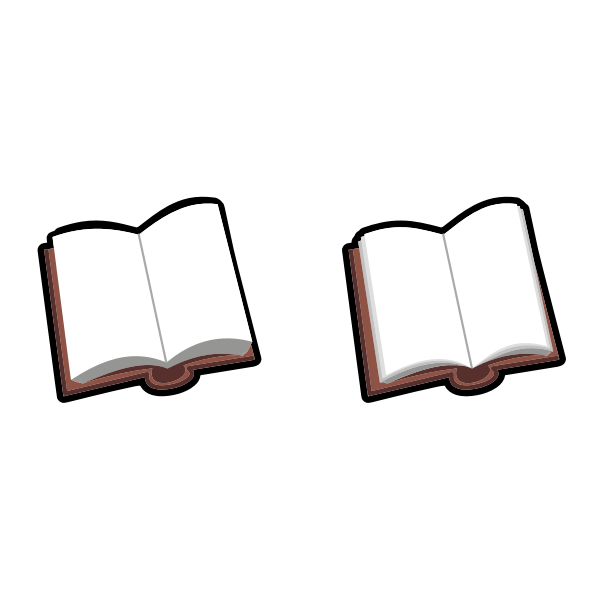 SVG Opened books
