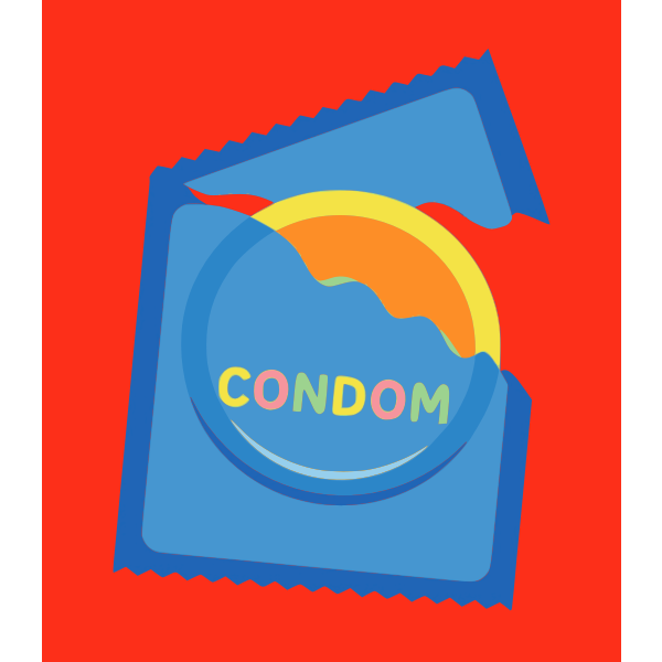 SVG Opened condom
