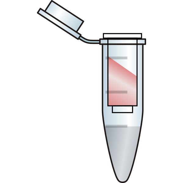SVG Opened Eppendorf tube