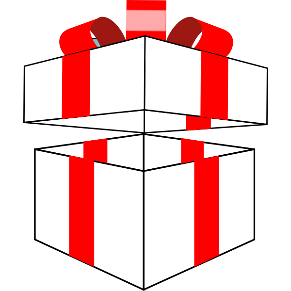 SVG Opened gift box
