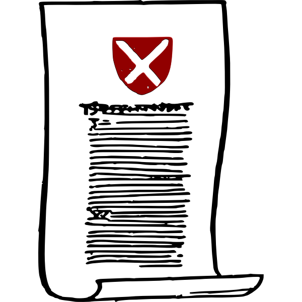 SVG Opened scroll