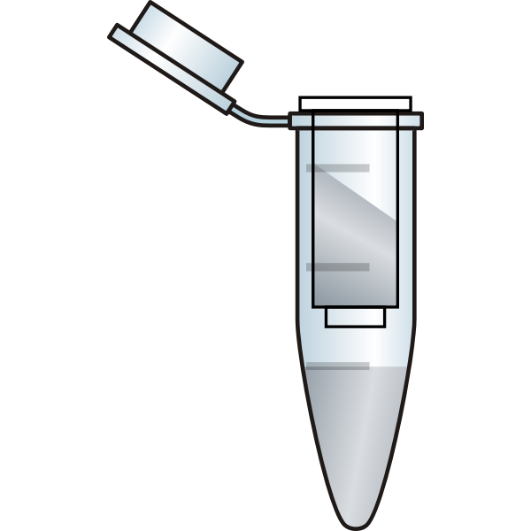 SVG Opened tube with filter