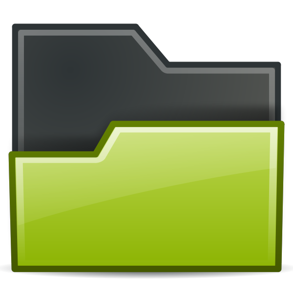 SVG Opening green directory