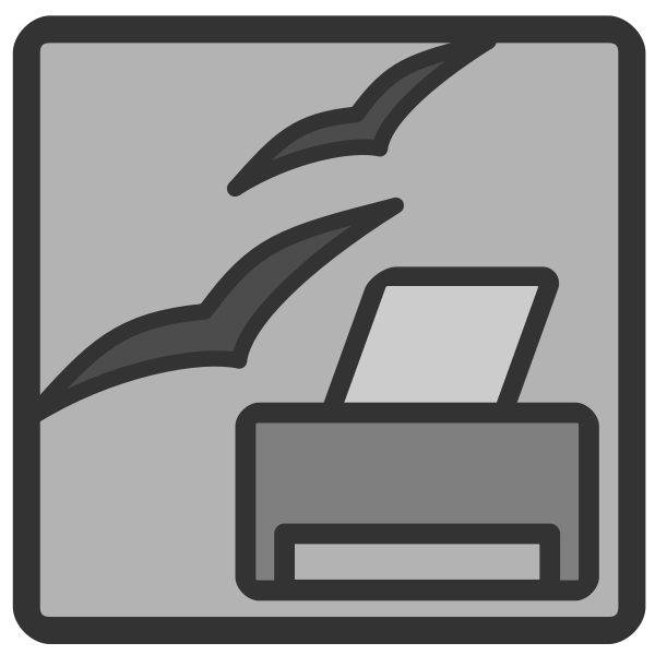 SVG OpenOffice printer admin icon