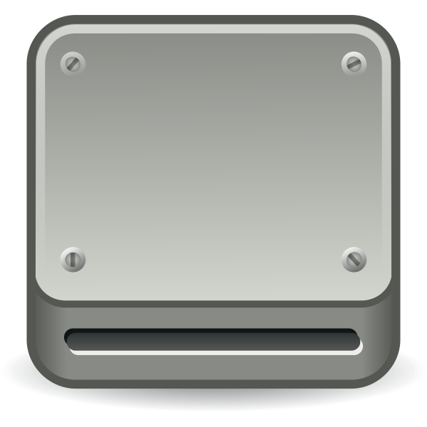 SVG Optical drive vector icon