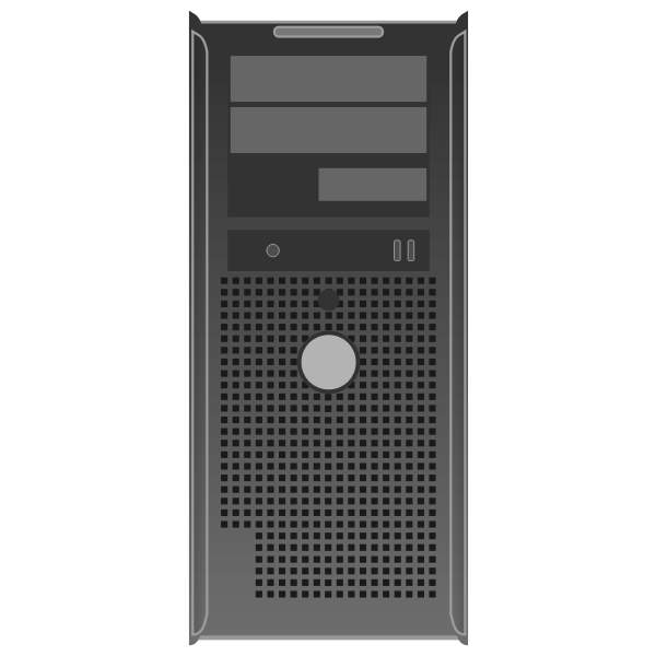 SVG OptiPlex GX300 server vector drawing