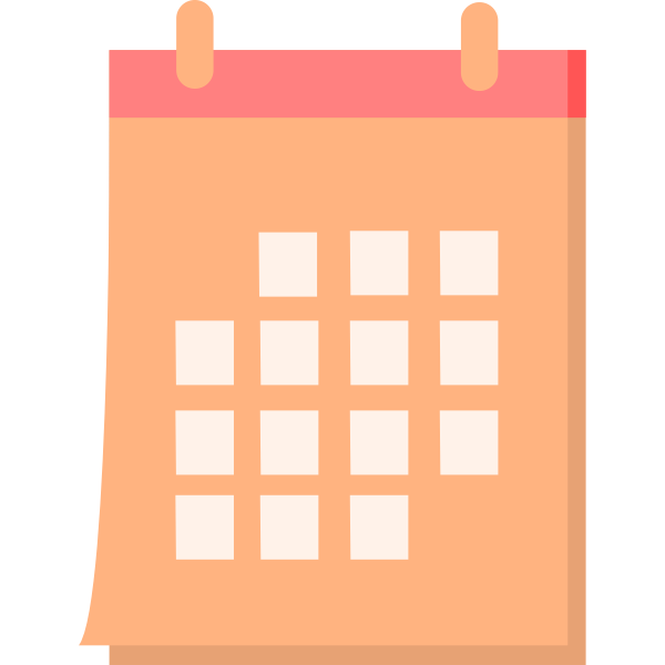 SVG Oragne calendar