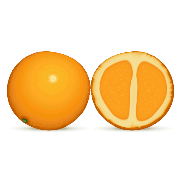 SVG Orange and a half