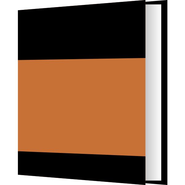 SVG Orange and black cover book