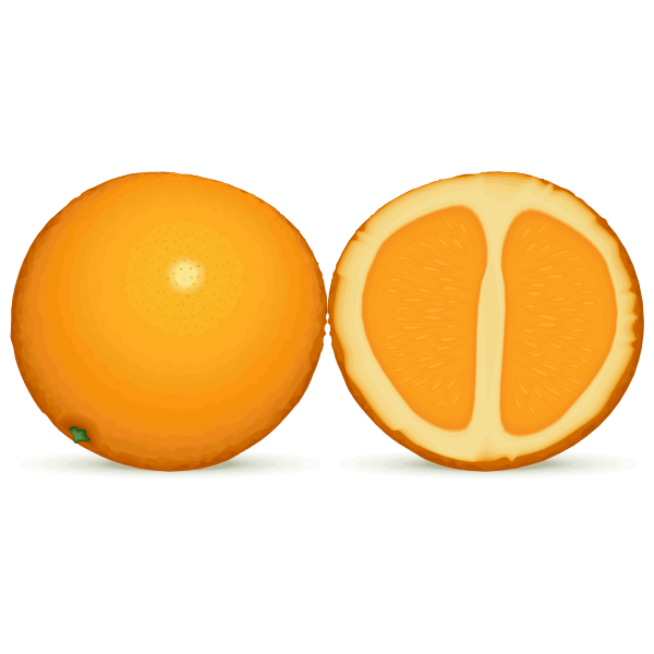 SVG Orange and half