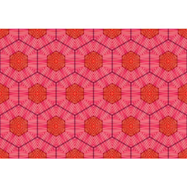 SVG Orange and red hexagons