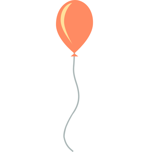 SVG Orange balloon