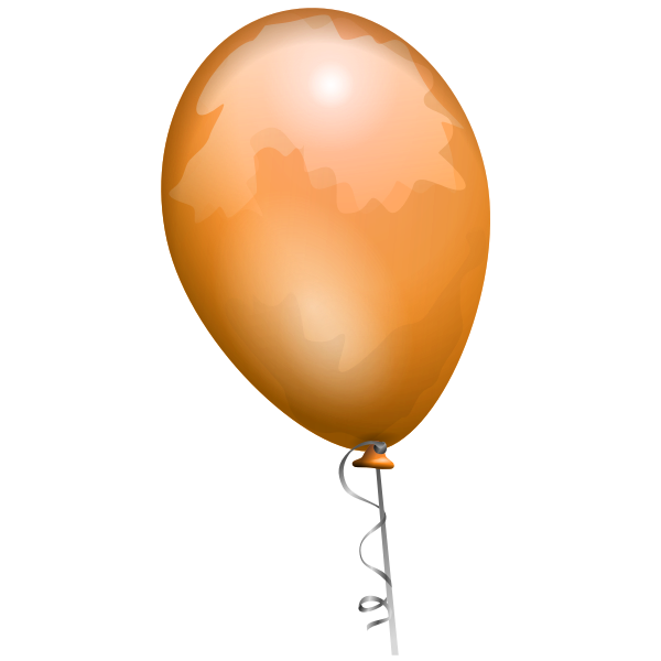 SVG Orange balloon vector image