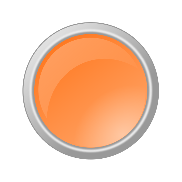 SVG Orange button in gray frame vector image