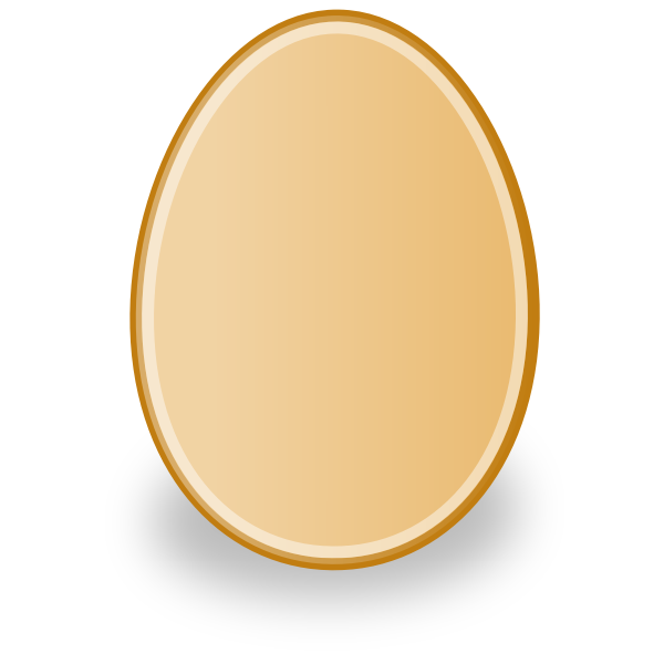 SVG Orange egg vector image