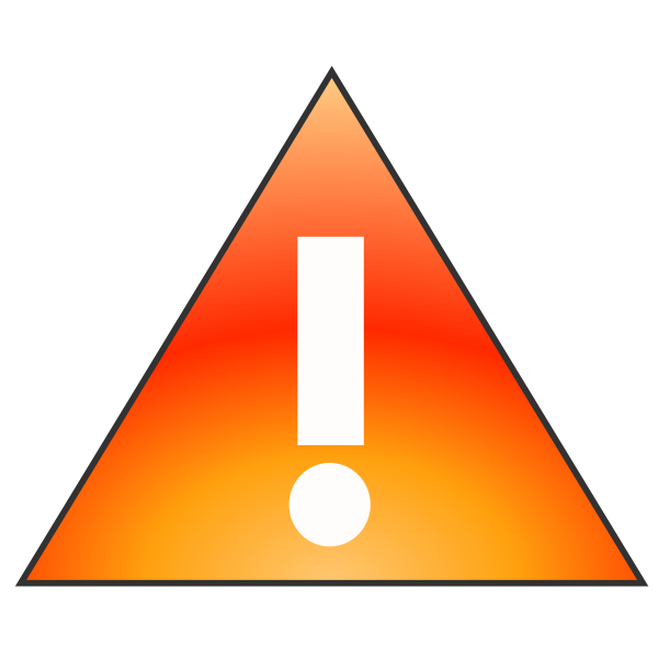 SVG Orange exclamation