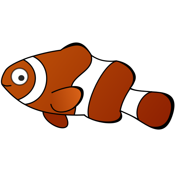 SVG Orange fish