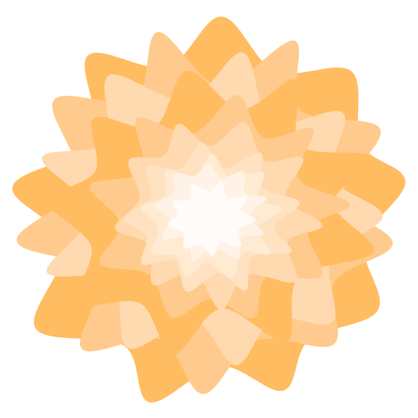 SVG Orange Flower