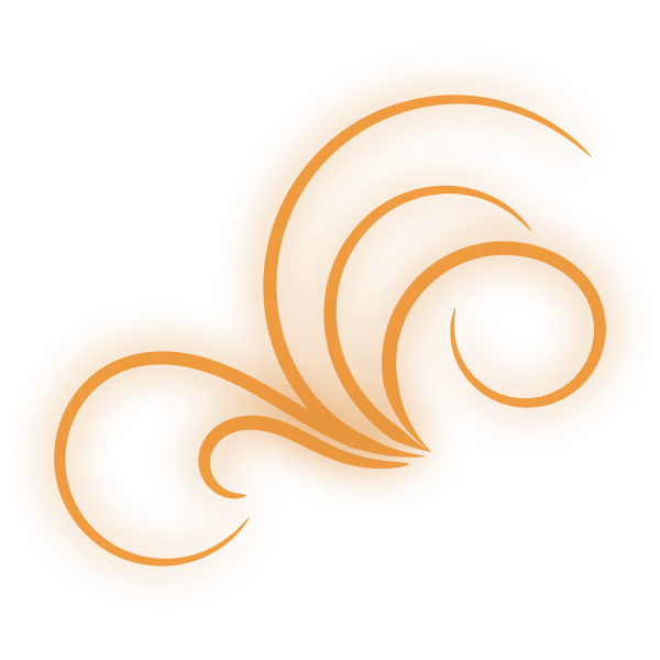 SVG Orange glowing abstract flower vector clip art
