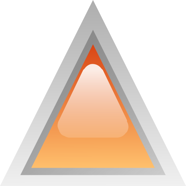 SVG Orange led triangle vector illustration
