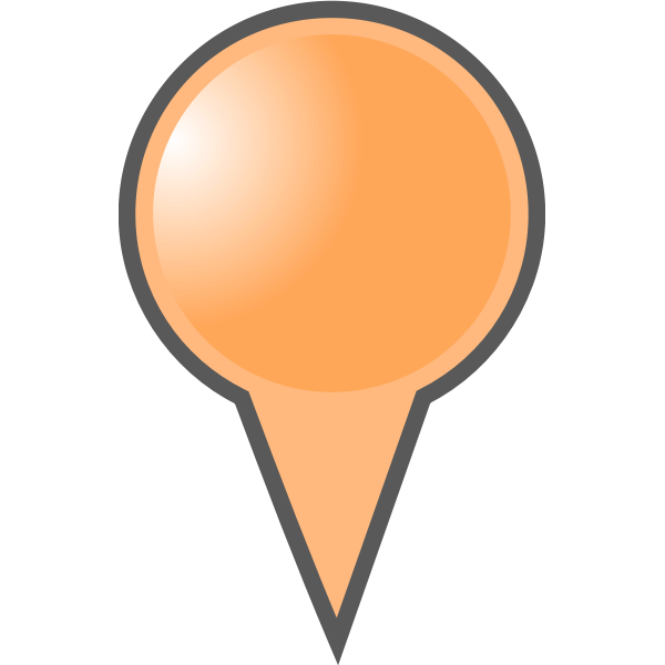 SVG Orange map marker