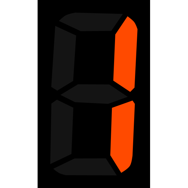 SVG Orange number one