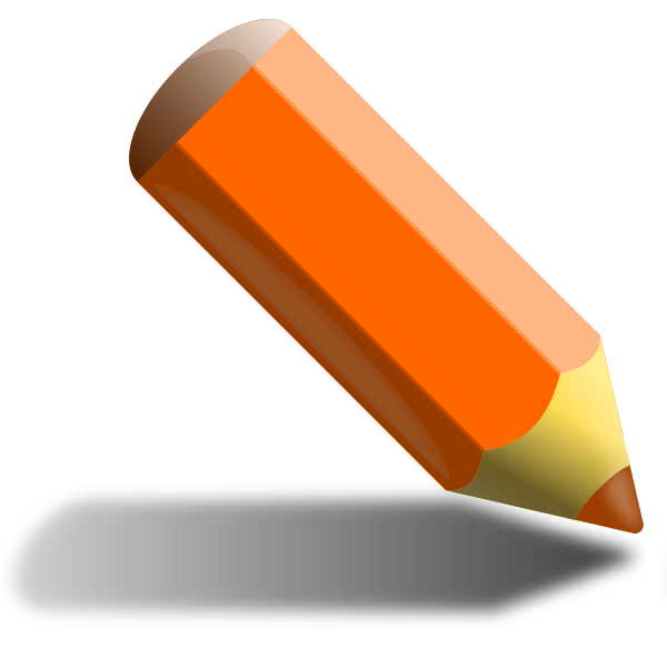 SVG Orange pencil