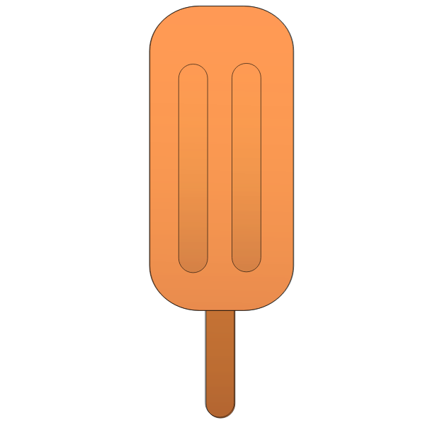 SVG Orange popsicle