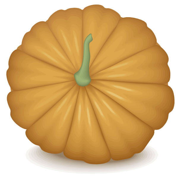 SVG Orange pumpkin image