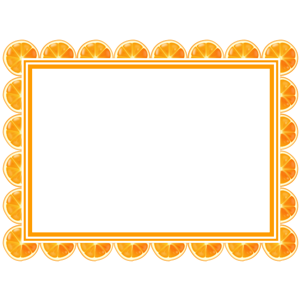 SVG Orange Slice Frame