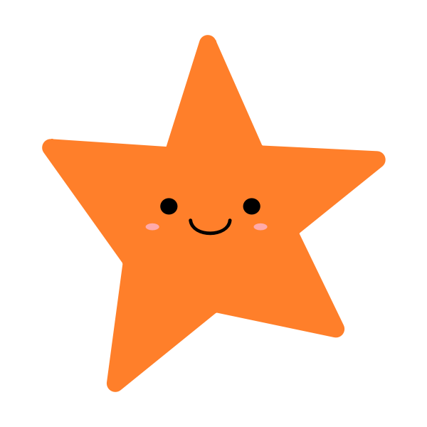 SVG Orange star
