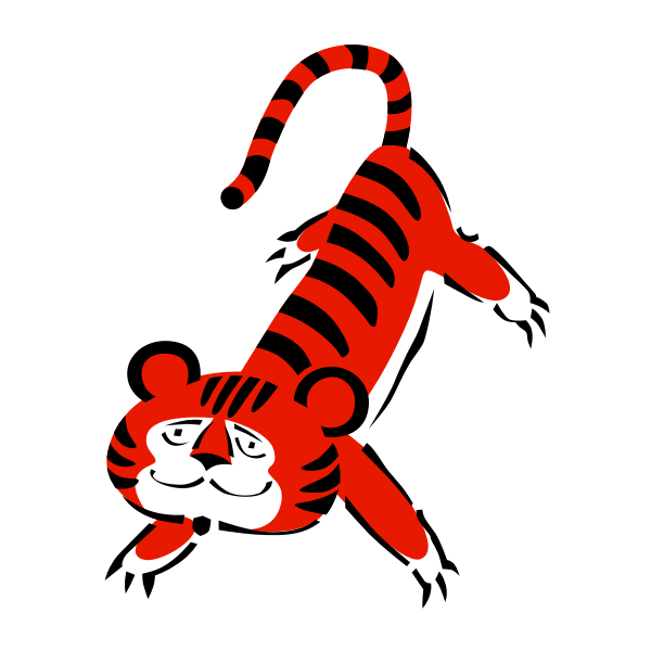 SVG Orange tiger