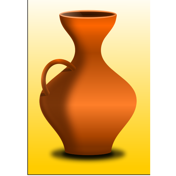 SVG Orange vase