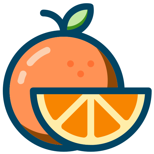 SVG Orange with slice