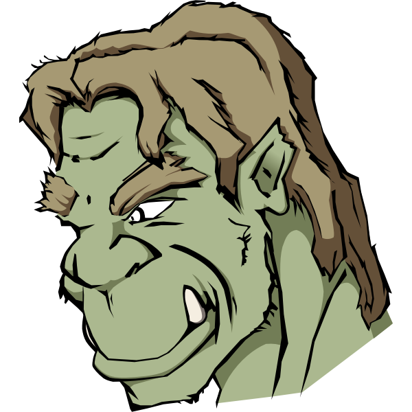 SVG Orc head