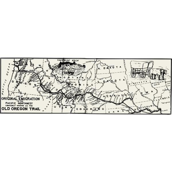 SVG Oregon trail map