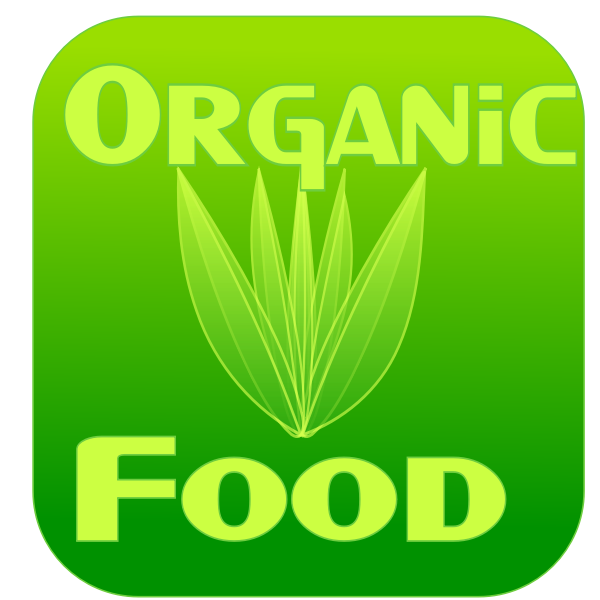 SVG Organic food label