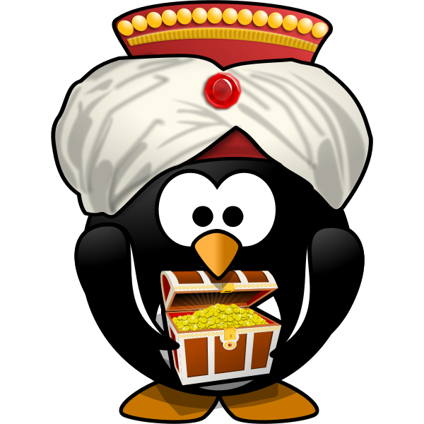 SVG Oriental penguin
