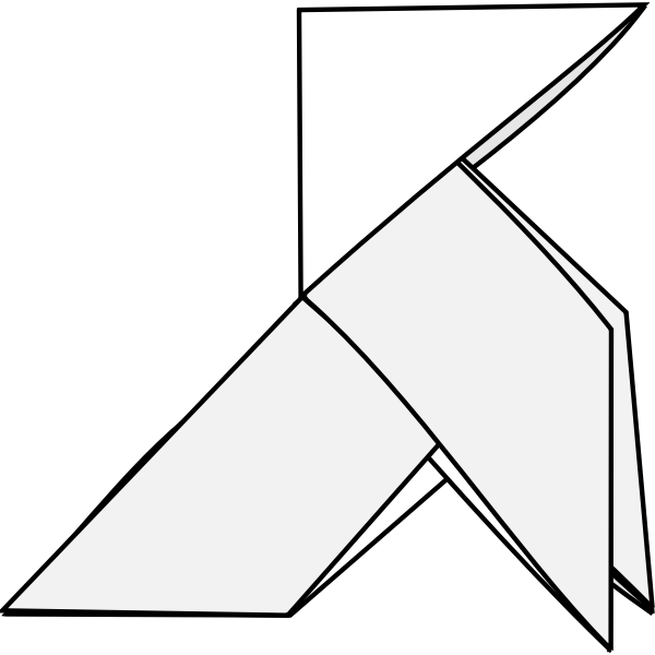 SVG Origami outline