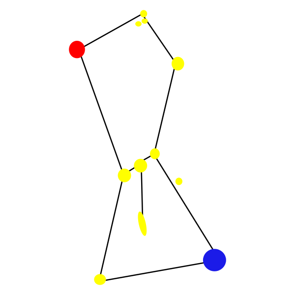 SVG Orion Constellation with Nebula