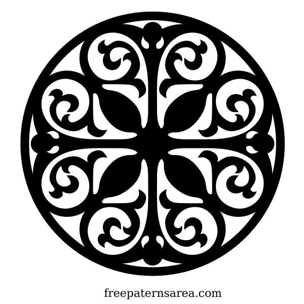 SVG Ornament in a circle
