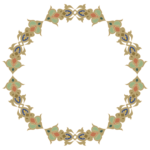 SVG Ornamental Circular Frame