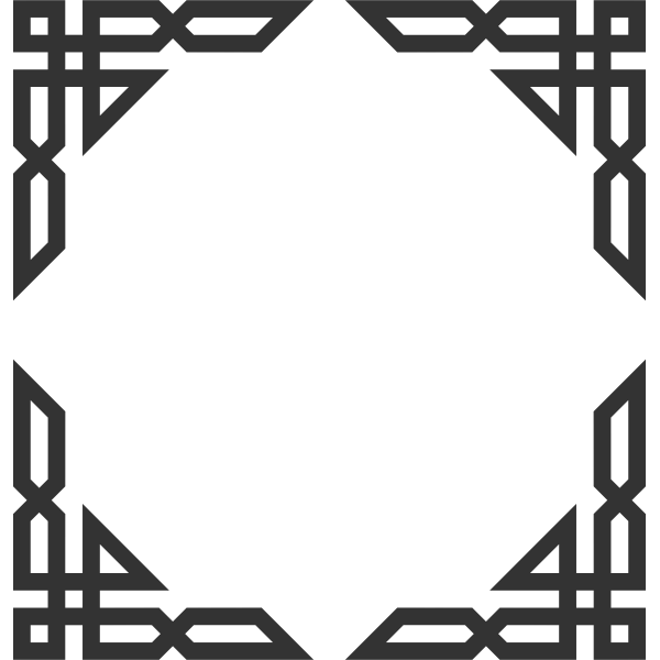 SVG Ornamental Islamic frame