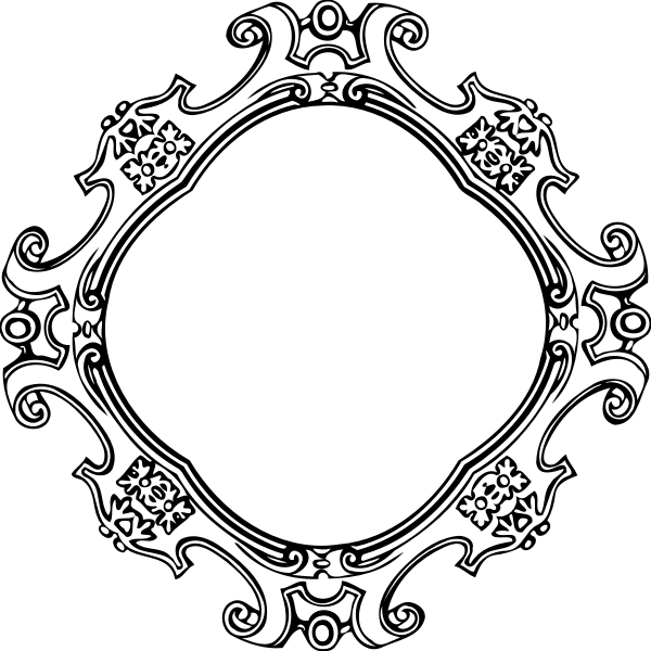 SVG Ornamental mirror frame