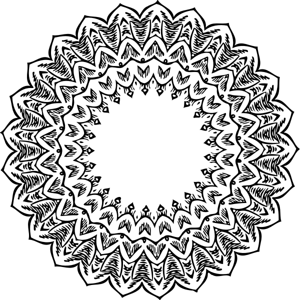 SVG Ornamental round design