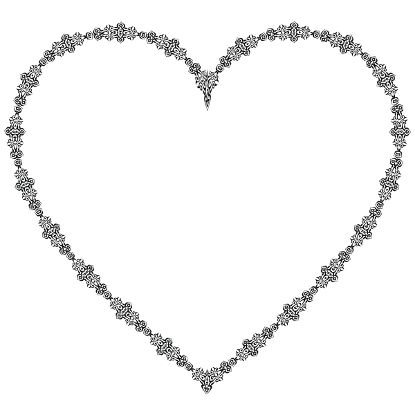 SVG Ornamented Heart